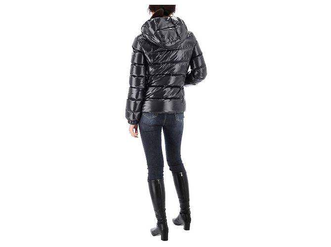 Moncler Lucky Chance Glareins Kapuzensteppjacke Erwachsenengröße Schwarz - Ansicht 13