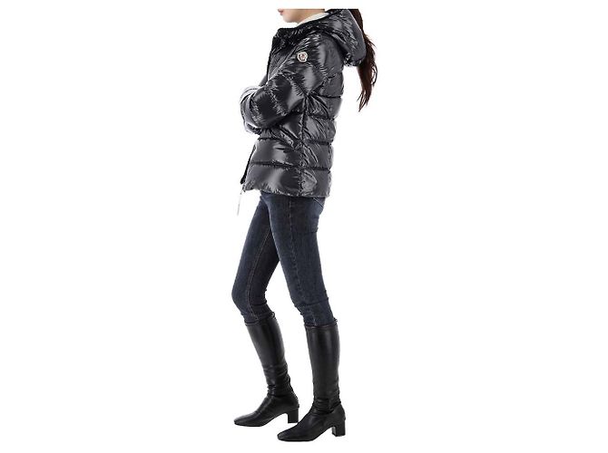 Moncler Lucky Chance Glareins Kapuzensteppjacke Erwachsenengröße Schwarz - Ansicht 14