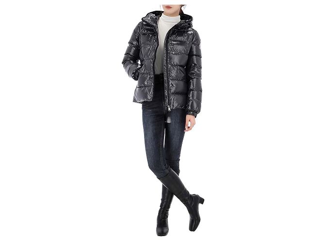 Moncler Lucky Chance Glareins Kapuzensteppjacke Erwachsenengröße Schwarz - Ansicht 15