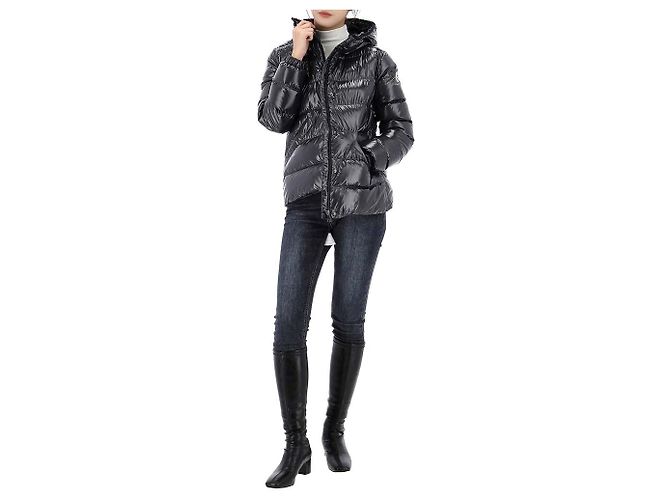Moncler Lucky Chance Glareins Kapuzensteppjacke Erwachsenengröße Schwarz - Ansicht 16