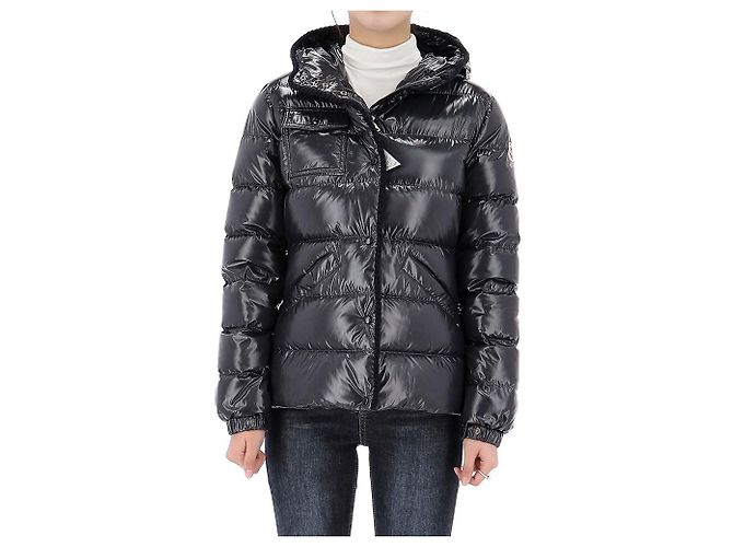 Moncler Lucky Chance Glareins Kapuzensteppjacke Erwachsenengröße Schwarz - Ansicht 2