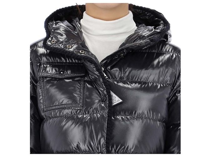 Moncler Lucky Chance Glareins Kapuzensteppjacke Erwachsenengröße Schwarz - Ansicht 8