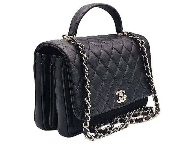 Chanel Serie Small in agnello classico Nero - vista 4