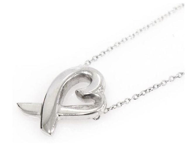 Tiffany & Co Collana con pendente Loving Heart di Paloma Picasso in argento sterling - vista 2