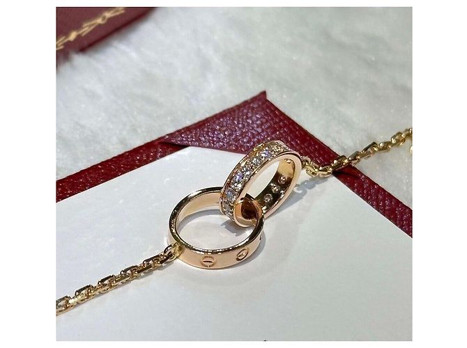Cartier Collana con diamanti semi pavé PG Love Multicolore - vista 3