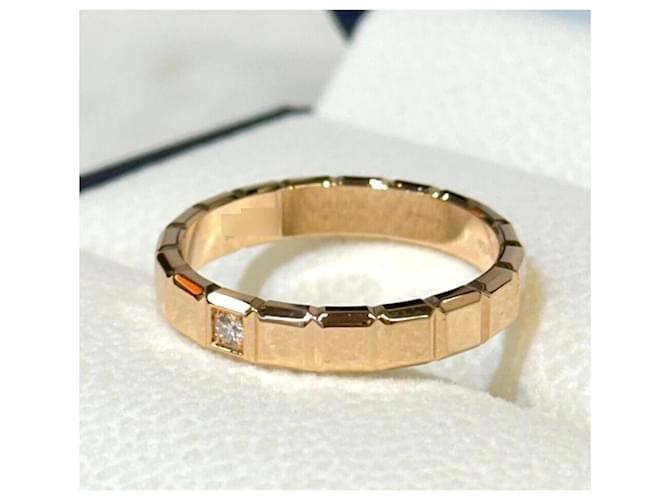 Chopard Anello Ice Cube in oro rosa con diamante - vista 3