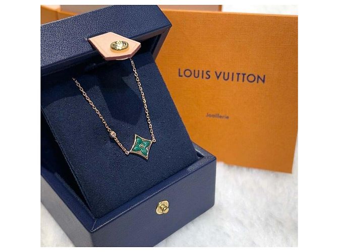 Louis Vuitton Bracciale Color Blossom BB Star Oro Rosa Malachite - vista 2