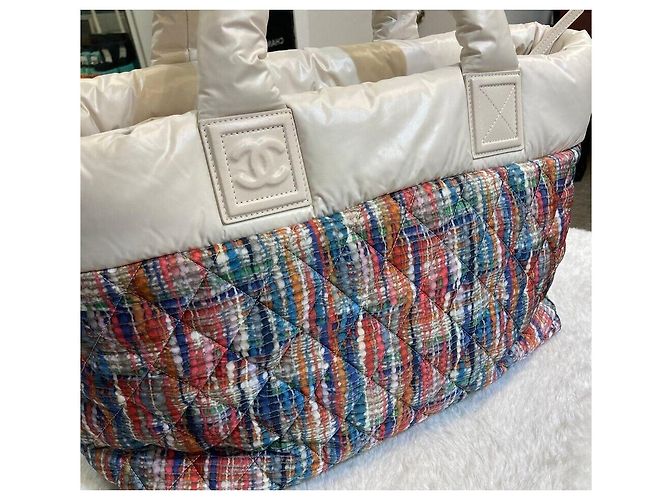 Chanel Sac Cocoon Tote Bag Rembourré Off-White Multi-Color Blanc - vue 2