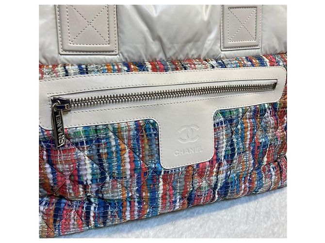 Chanel Sac Cocoon Tote Bag Rembourré Off-White Multi-Color Blanc - vue 4