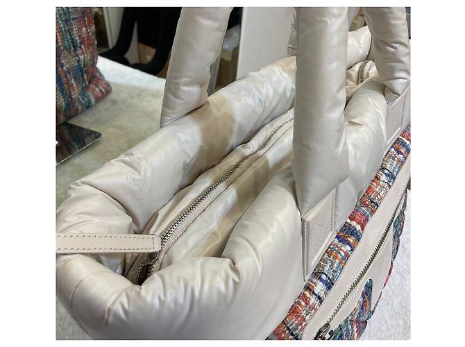 Chanel Sac Cocoon Tote Bag Rembourré Off-White Multi-Color Blanc - vue 6
