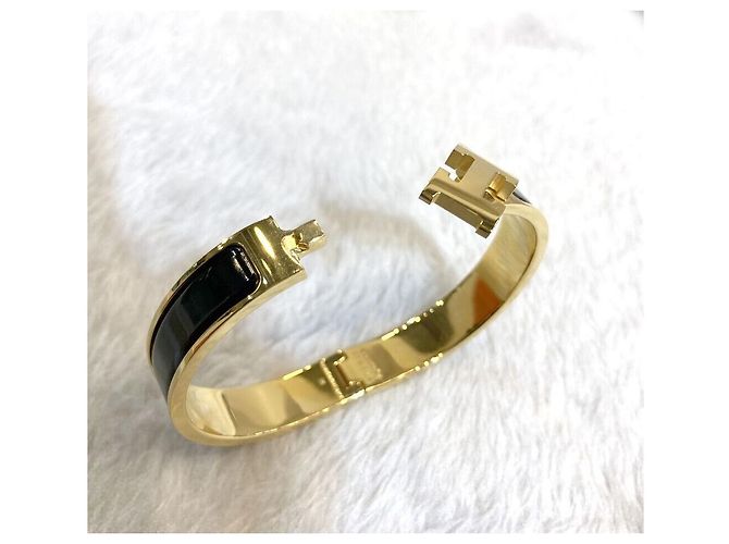Hermès Pulsera Click Oro y Negro - vista 3