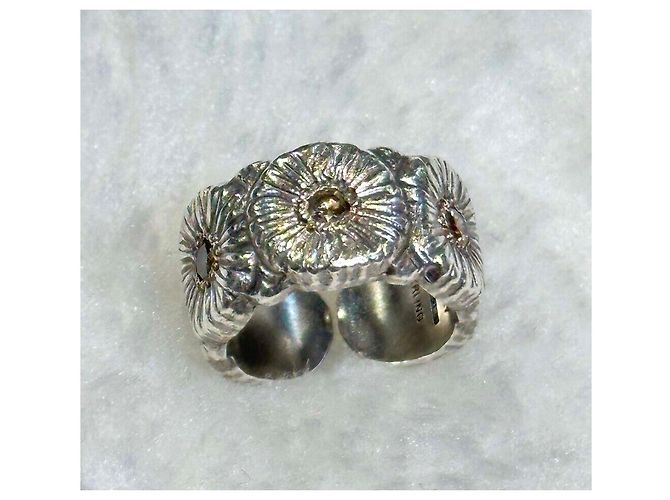 Buccellati Daisy Ring aus Silber mit Diamanten Größe - Ansicht 2