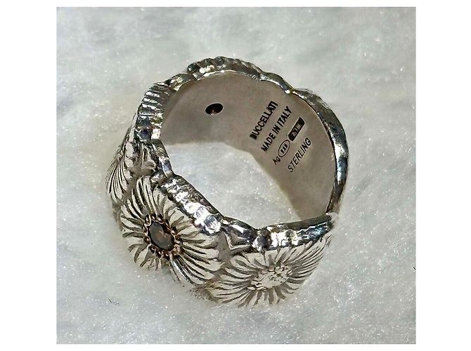 Buccellati Daisy Ring aus Silber mit Diamanten Größe - Ansicht 4