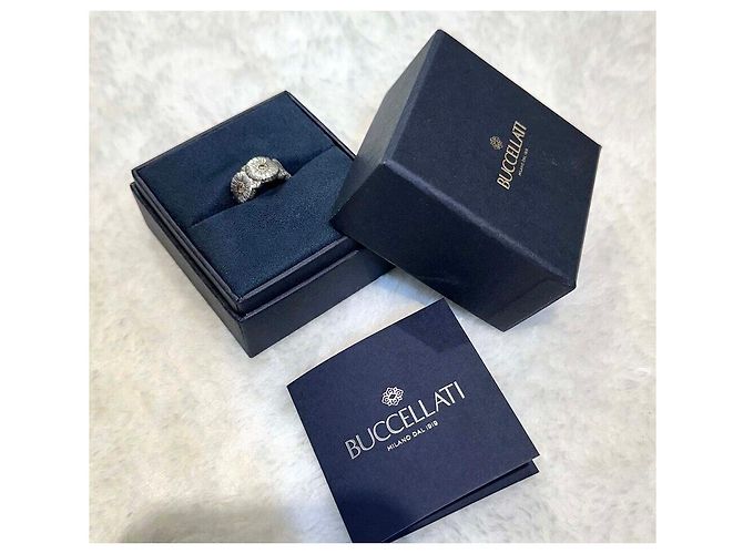 Buccellati Daisy Ring aus Silber mit Diamanten Größe - Ansicht 8