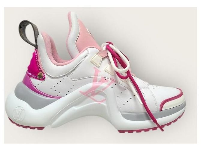 Louis Vuitton Archlight Sneaker aus rosa Leder mit Monogramm Pink - Ansicht 2