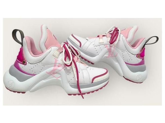 Louis Vuitton Archlight Sneaker aus rosa Leder mit Monogramm Pink - Ansicht 5