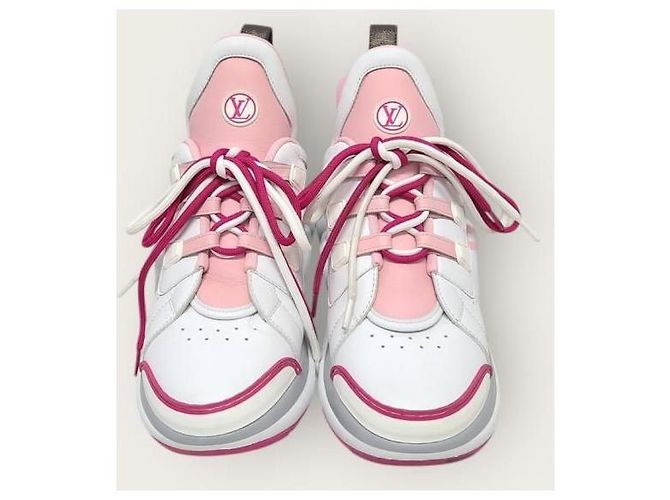 Louis Vuitton Archlight Sneaker aus rosa Leder mit Monogramm Pink - Ansicht 6