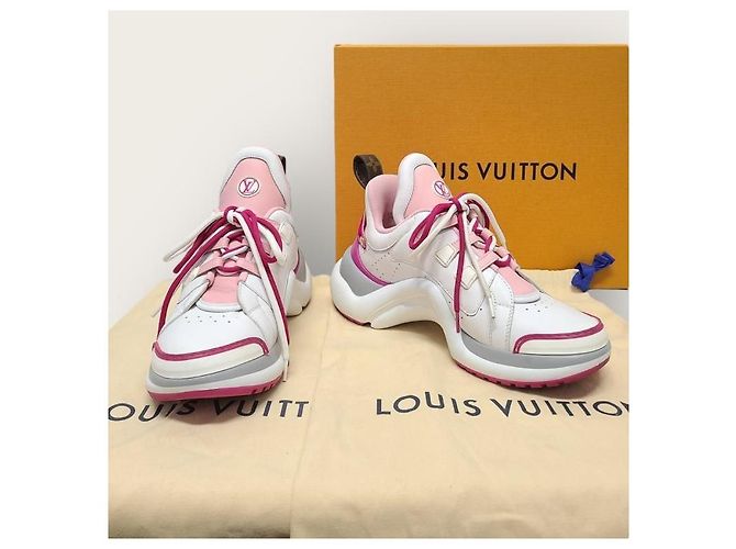 Louis Vuitton Archlight Sneaker aus rosa Leder mit Monogramm Pink - Ansicht 8