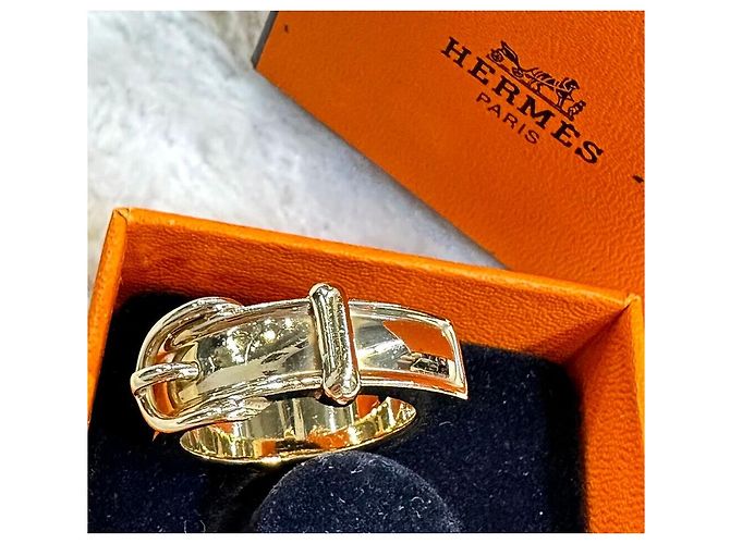 Ring Hermès Anillo para cinturón dorado - vista 5