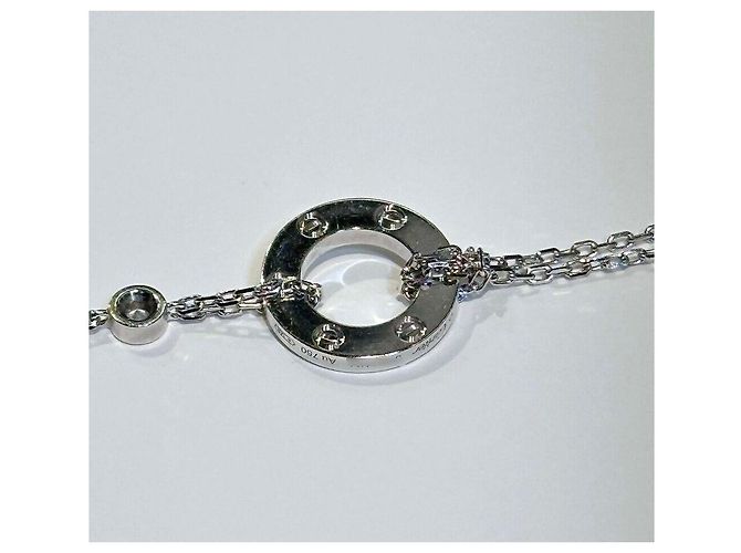 Cartier Bracciale WG Diamond Love Chain Argento - vista 3