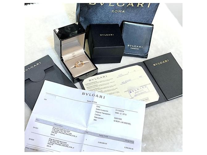 Bulgari Diamond Ring Größe BB Roségold Pink - Ansicht 7