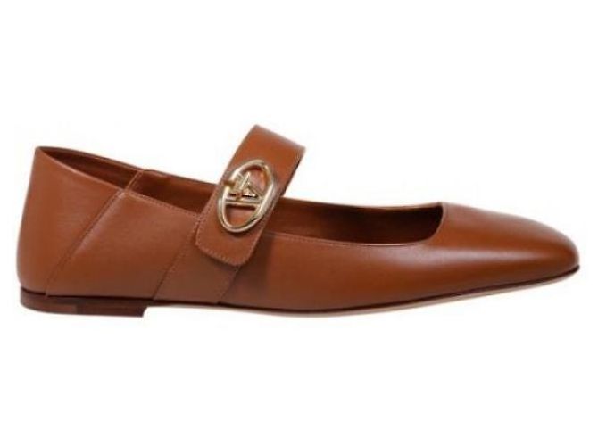 Valentino Ballerina Mary Jane Logo Locker Rosso - vista 5