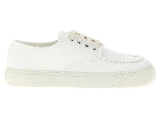 Prada Sneakers con lacci e punta tonda Bianco - vista 4