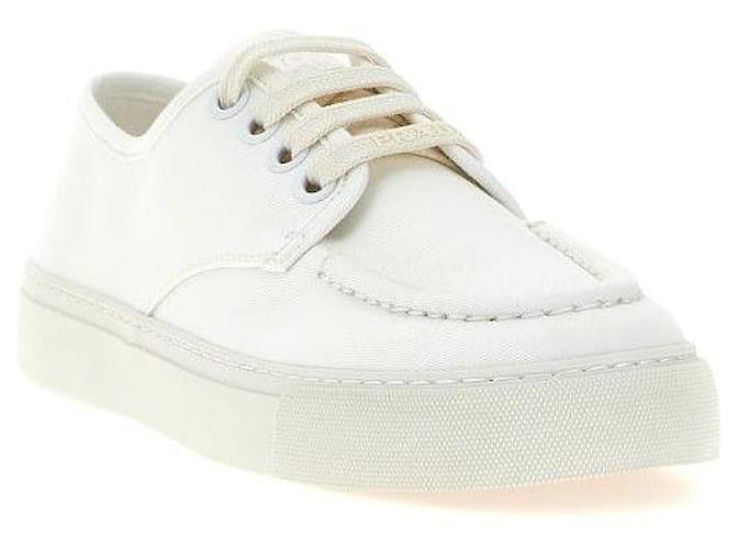 Prada Sneakers con lacci e punta tonda Bianco - vista 5