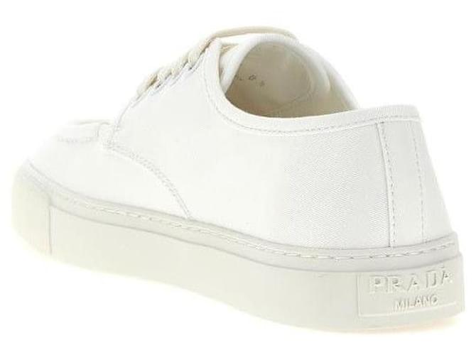 Prada Sneakers con lacci e punta tonda Bianco - vista 6