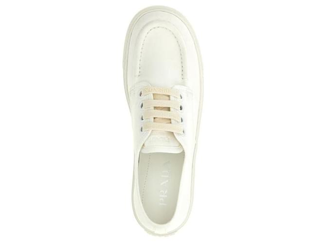 Prada Sneakers con lacci e punta tonda Bianco - vista 7