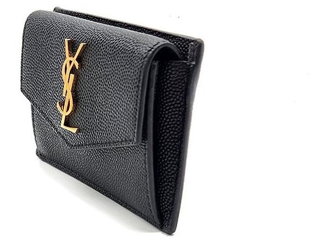 Saint Laurent Tarjetero Monogram Uptown Negro - vista 2
