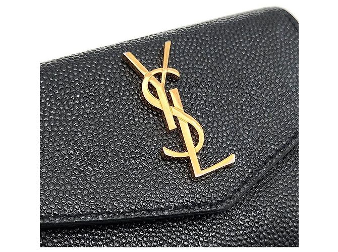 Saint Laurent Tarjetero Monogram Uptown Negro - vista 6