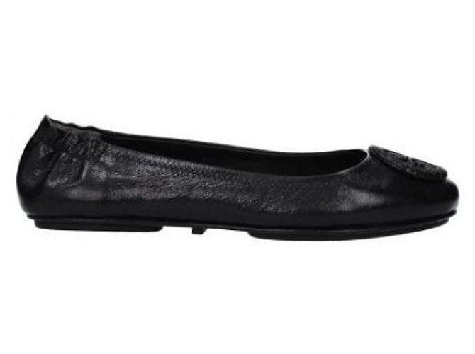 Tory Burch Ballerine da viaggio con logo pavé Mini Nero - vista 4