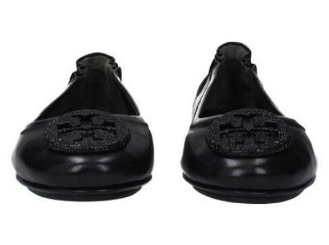 Tory Burch Ballerine da viaggio con logo pavé Mini Nero - vista 6