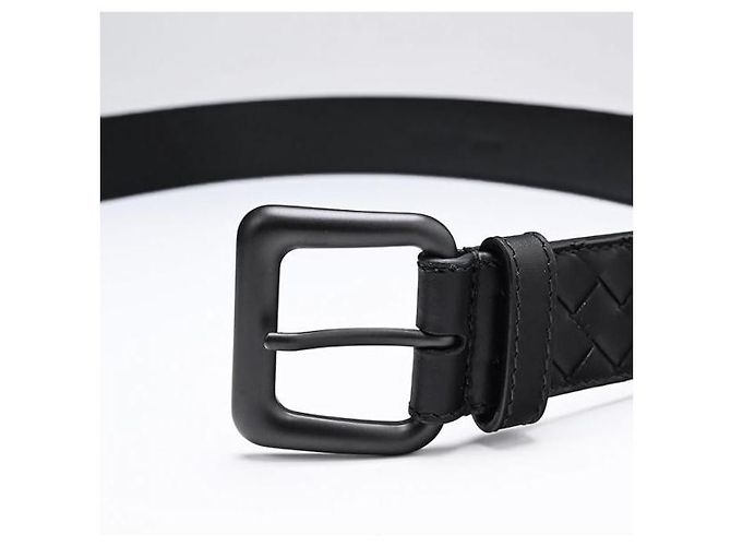 Bottega Veneta Cintura Intrecciato Nero - vista 4
