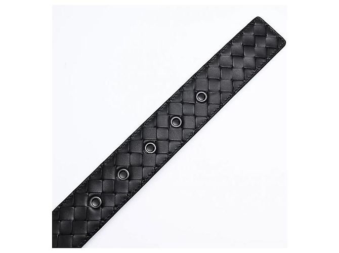Bottega Veneta Cintura Intrecciato Nero - vista 5