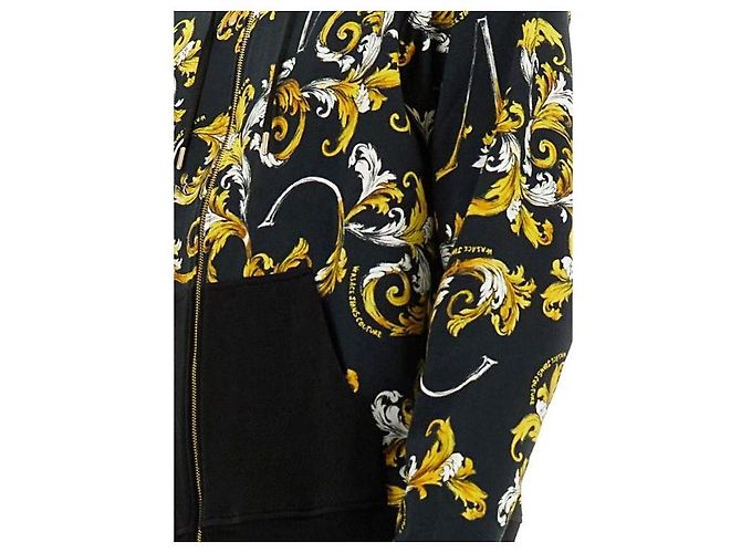 Versace Outline Baroque Hoodie Schwarz - Ansicht 7