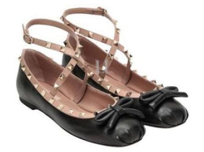 Valentino Ballerine in pelle Rockstud Multicolore - vista 4