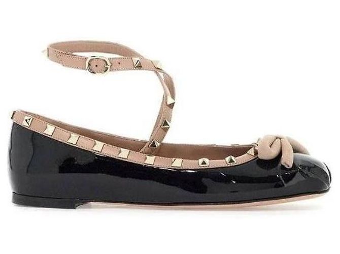 Valentino Ballerine in pelle Rockstud Multicolore - vista 5