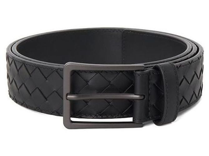 Bottega Veneta Cintura Intrecciato Nero - vista 3