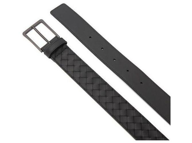 Bottega Veneta Cintura Intrecciato Nero - vista 4
