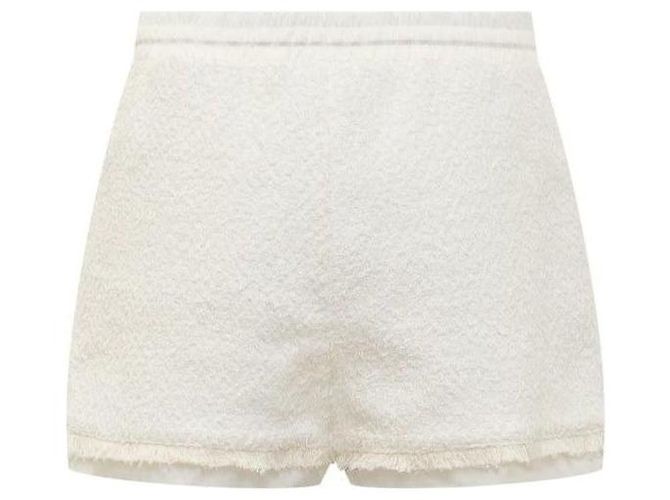 Moncler Pantaloncini in cotone con patch logo - vista 5