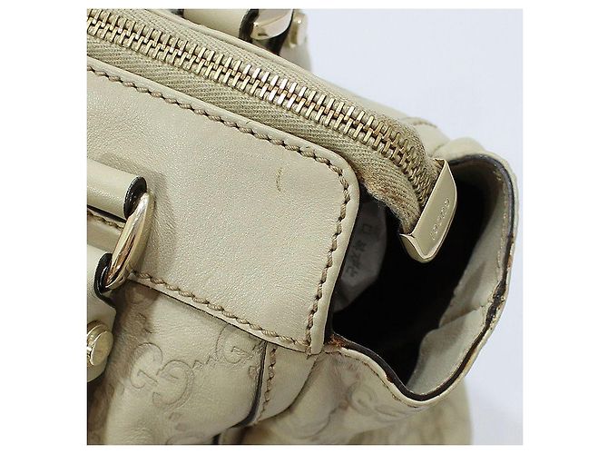 Gucci Borsa Tote Ivory Sima Sima Gold D-Ring Bianco - vista 10
