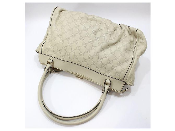 Gucci Borsa Tote Ivory Sima Sima Gold D-Ring Bianco - vista 4