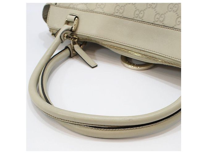Gucci Borsa Tote Ivory Sima Sima Gold D-Ring Bianco - vista 6
