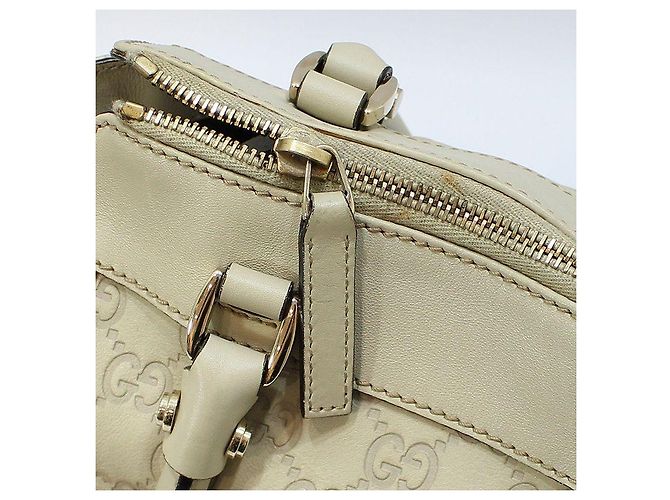 Gucci Borsa Tote Ivory Sima Sima Gold D-Ring Bianco - vista 8