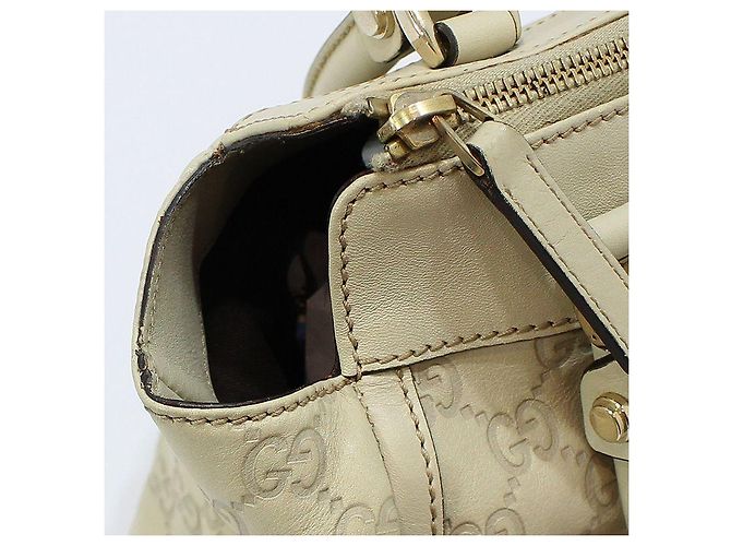 Gucci Borsa Tote Ivory Sima Sima Gold D-Ring Bianco - vista 9