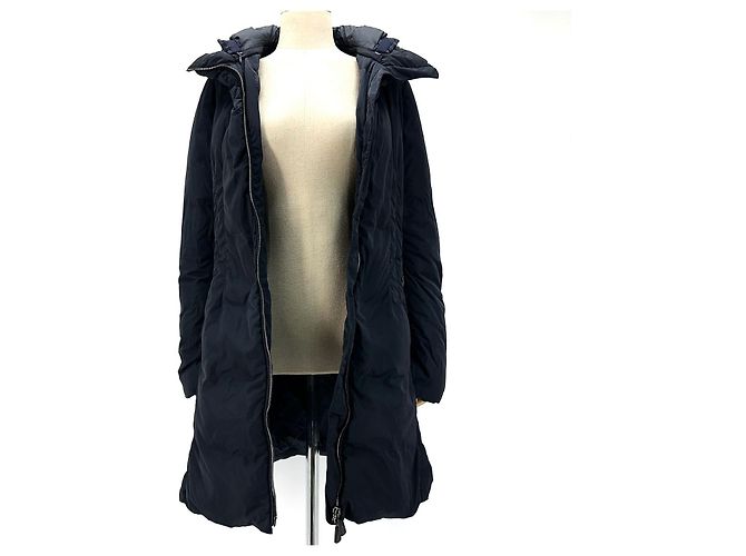 Chaqueta larga de plumón Moncler Rene Negro - vista 3