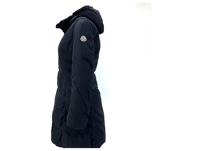 Chaqueta larga de plumón Moncler Rene Negro - vista 4