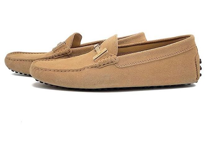 Tod's Mocassino da guida in scamosciato Arancione - vista 3
